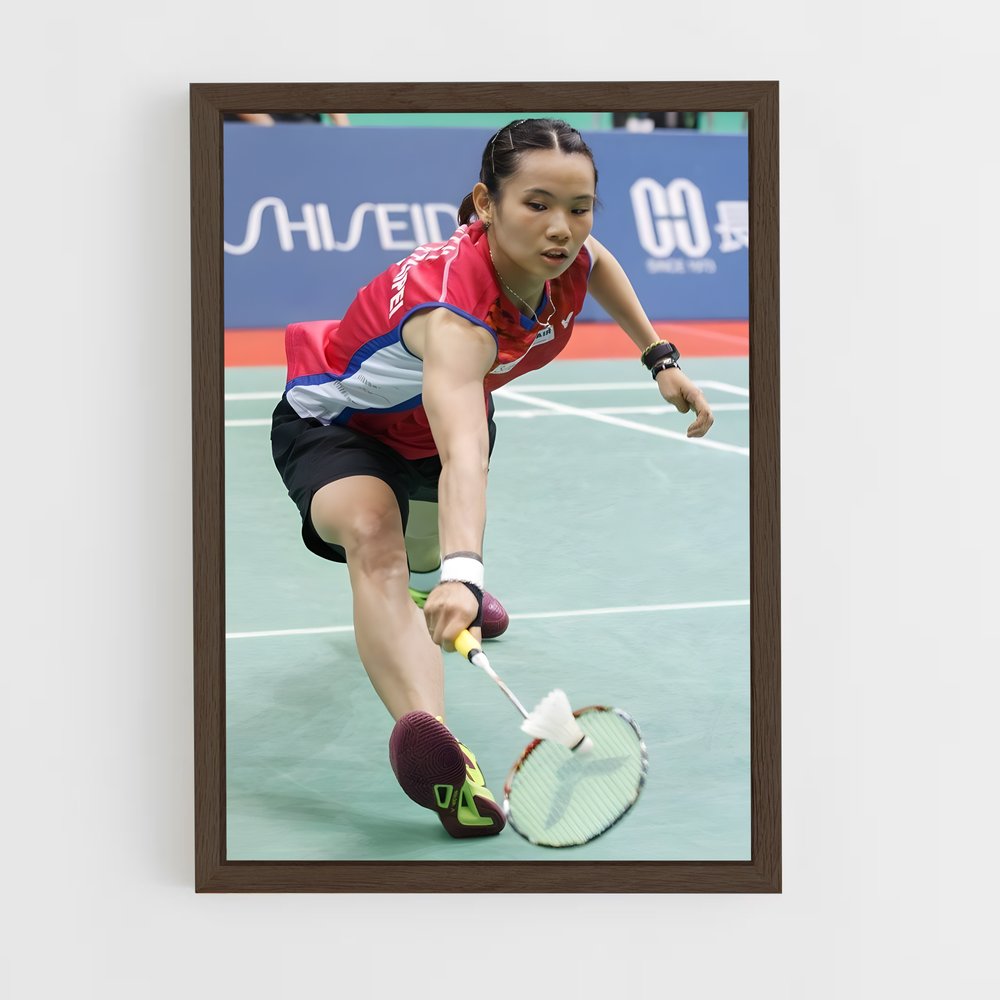Poster Ace en Rouge – affiche Badminton (vue 5)